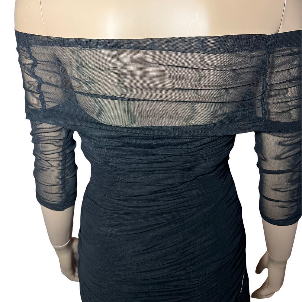 Foley + Corinna black Tulle Dress fitted - Picture 8 of 12
